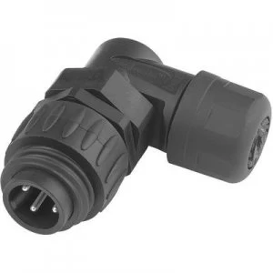 image of Amphenol C016 10K006 000 12 Bullet connector Plug right angle Series connectors C016 Total number of pins 6 PE 1