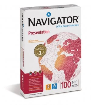 image of Navigator Presentation A4 100GSM White Paper (Pack of 2,500)