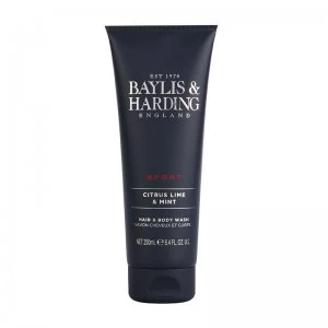 image of Baylis & Harding Citrus Lime & Mint Hair & Body Wash 250ml