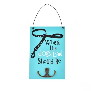 image of Brightside Hanging Plaque - Dog's Lead