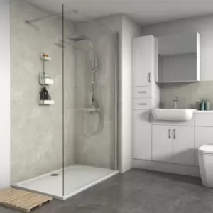 Image of Splashwall Matt Cream Concrete Panel (H)2420mm (W)600mm (T)11mm