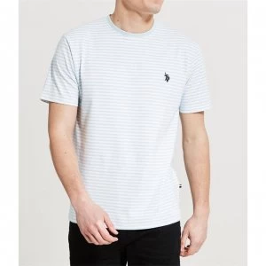 Image of US Polo Assn Stripe T-Shirt - Omphalodes
