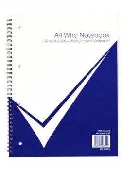 Image of Value A4 Wiro Laminated Notebook PK5