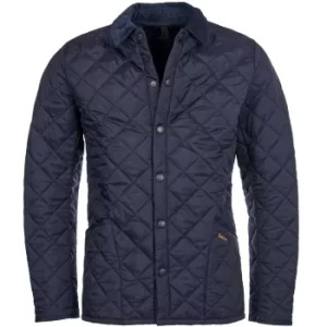 Image of Barbour Mens Heritage Liddesdale Quilted Jacket Navy Medium