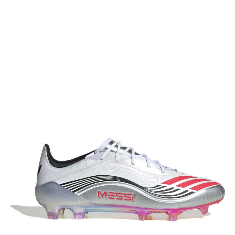 Image of adidas F50 Elite Adults Firm Ground Football Boots White/Red male 10 (44.7)
