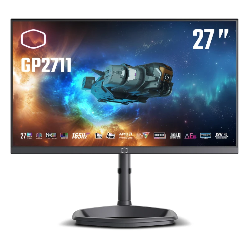 Image of COOLER MASTER Tempest GP2711 Quad HD 27" VA Mini LED Gaming Monitor - Black 4719512141977