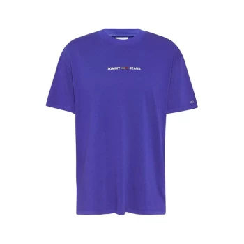 Image of Tommy Jeans Oversized Reflect T Shirt - Court Blue