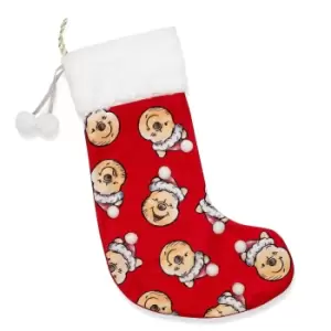 image of Winnie Pattern Christmas Stocking