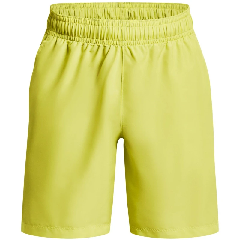 Image of Under Armour Armour Woven Graphic Shorts Mens - Yellow Yellow XS
