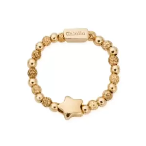 Image of ChloBo Gold Plated Inset Star Ring