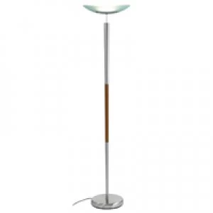 Image of Alba Elys Halogen Uplighter WoodMetal 200W