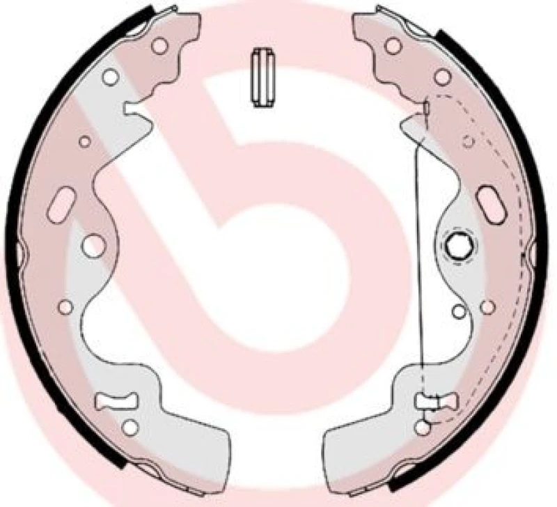 Image of BREMBO Brake Shoe Set BREMBO S 44 506