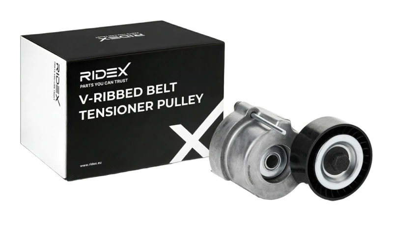 Image of RIDEX 310T0059 Tensioner Pulley Aluminium Tensioner Pulley,v-ribbed belt (310)