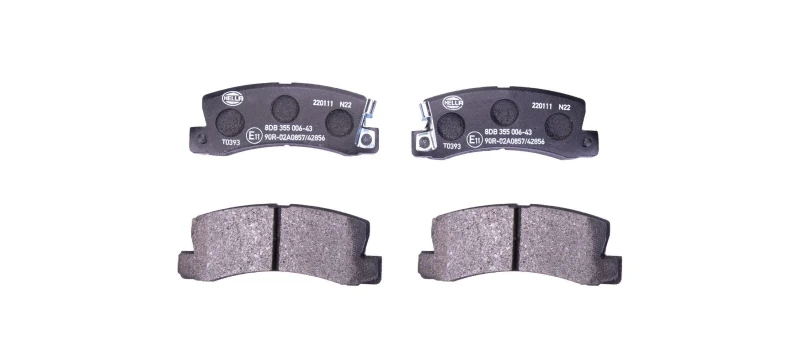 Image of HELLA Brake pad set HELLA 8DB 355 006-431