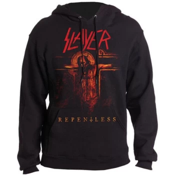 Image of Slayer - Repentless Crucifix Unisex Large Hoodie - Black