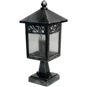 Image of Elstead Lighting - Elstead Winchcombe Outdoor Pedestal Lantern Black, IP44