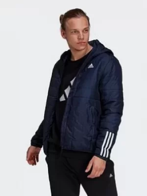 Image of adidas Itavic 3-stripes Light Hooded Jacket, Blue, Size 2XL, Men
