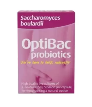 Image of Optibac Probiotics Saccharomyces Boulardii 16 Capsules