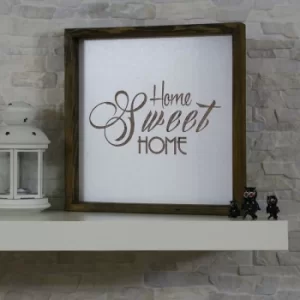 Image of KZM012 Brown White Decorative Framed MDF Painting
