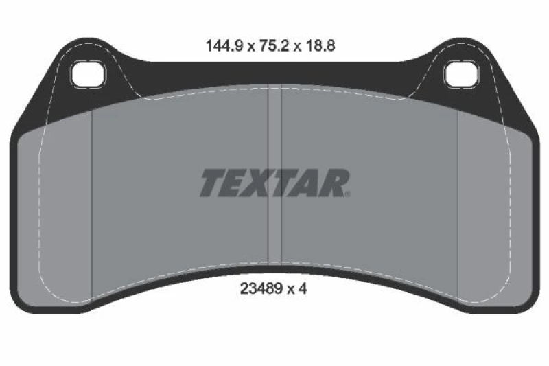 Image of Brake pad set TEXTAR 2348901