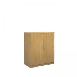 image of Systems double door cupboard 1200mm high - oak