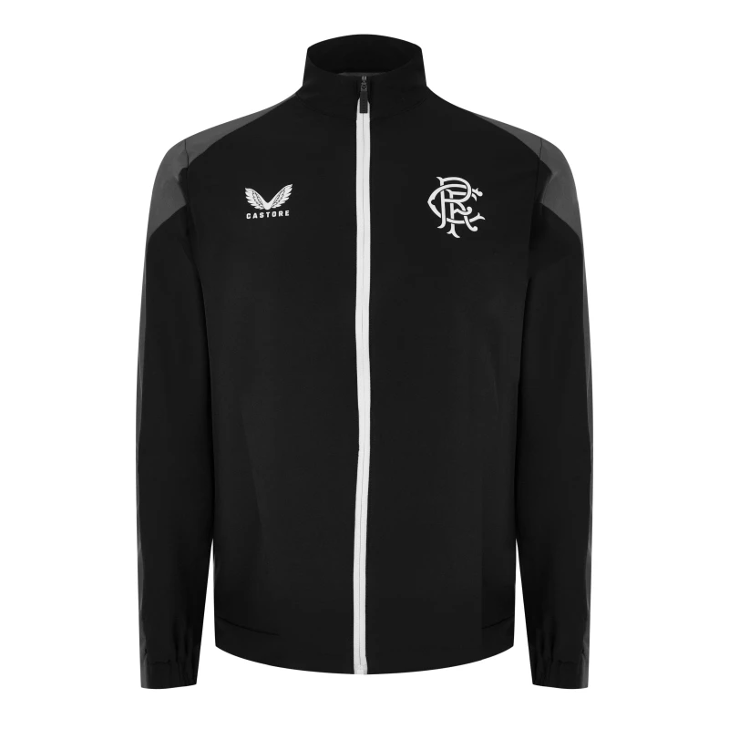 Image of Castore Rangers Track Jacket Adults - Black S