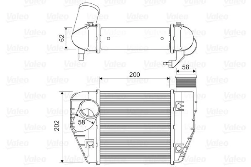 Image of Intercooler VALEO 818326