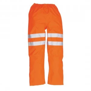 Image of Oxford Weave 300D Class 2 GO/RT Hi Vis Traffic Trousers Orange 2XL