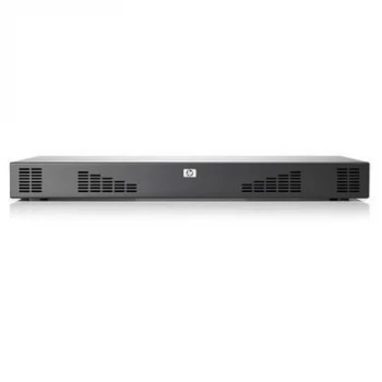 image of HP IP Console G2 16 Port KVM Switch with Virtual Media and CAC - USB - 2 IP users - 1U - Cascadable