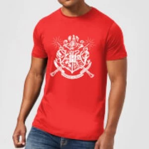 Image of Harry Potter Hogwarts House Crest Mens T-Shirt - Red - L