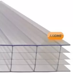 Image of Axiome Clear Polycarbonate Multiwall Roofing Sheet (L)5M (W)1050mm (T)25mm