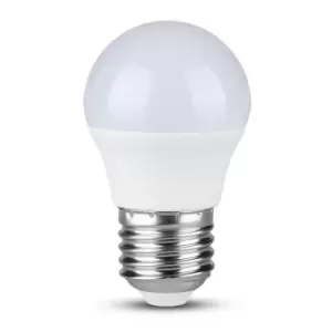 image of V-tac - VT174 LED Light G45 Plastic Bulbs E27 Base Samsung Chip White 3000K 5.5W