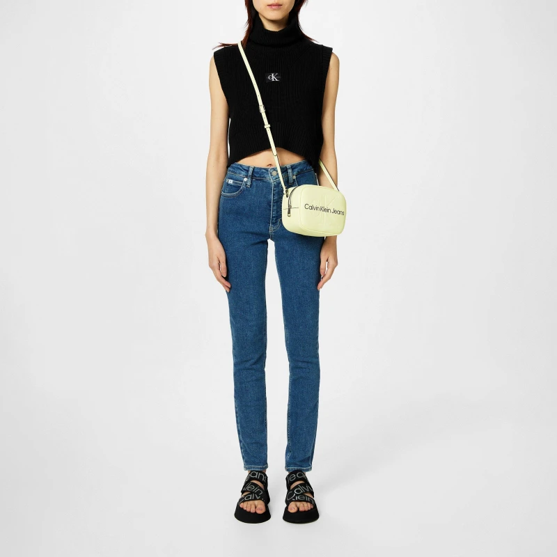 Image of Calvin Klein Jeans High Rise Skinny Jeans - Blue Blue 28 R