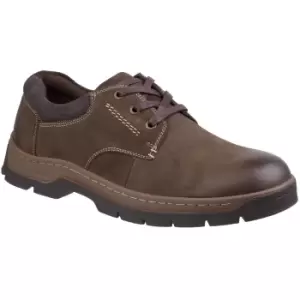 Image of Cotswold Mens Thickwood Burnished Leather Casual Derby Shoes UK Size 10 (EU 44)