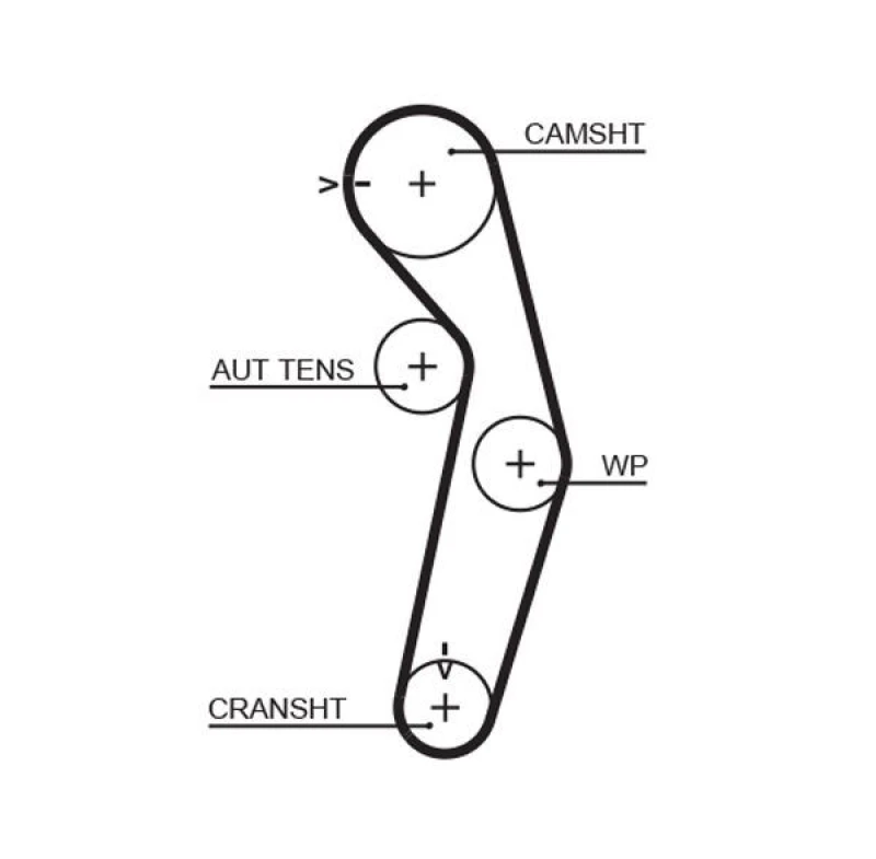Image of GATES Timing Belt GATES 5445XS