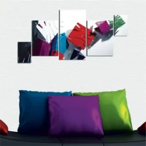 Image of K13 Multicolor Decorative MDF Painting (5 Pieces)