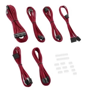 image of CableMod C-Series AXi HXi TX/CX/CS-M & RM ModFlex Essentials Cable Kit - Red