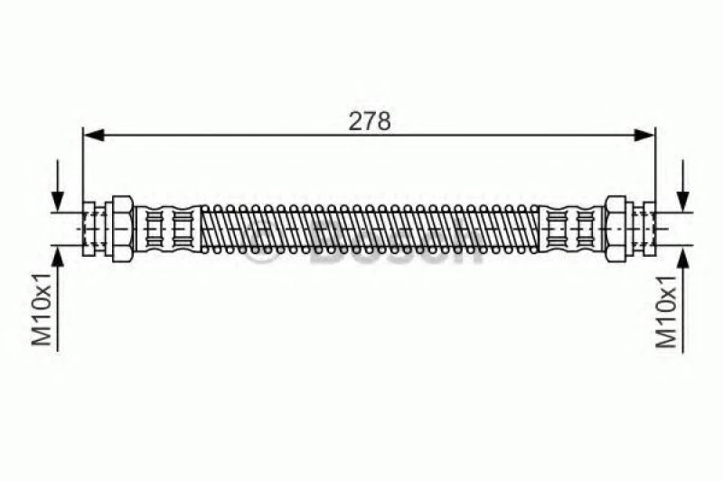 Image of Bosch 1 987 476 850 Brake Hose Brake Hose (83)