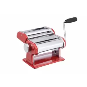 image of KitchenCraft World of Flavours Pasta Machine Stainless Steel Red Red