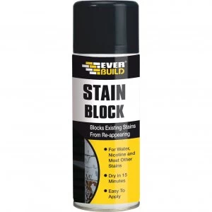 image of Everbuild Stain Block Spray White 400ml