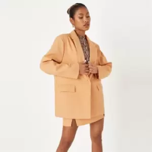 image of Missguided Tailored Oversized Blazer Co Ord - Orange