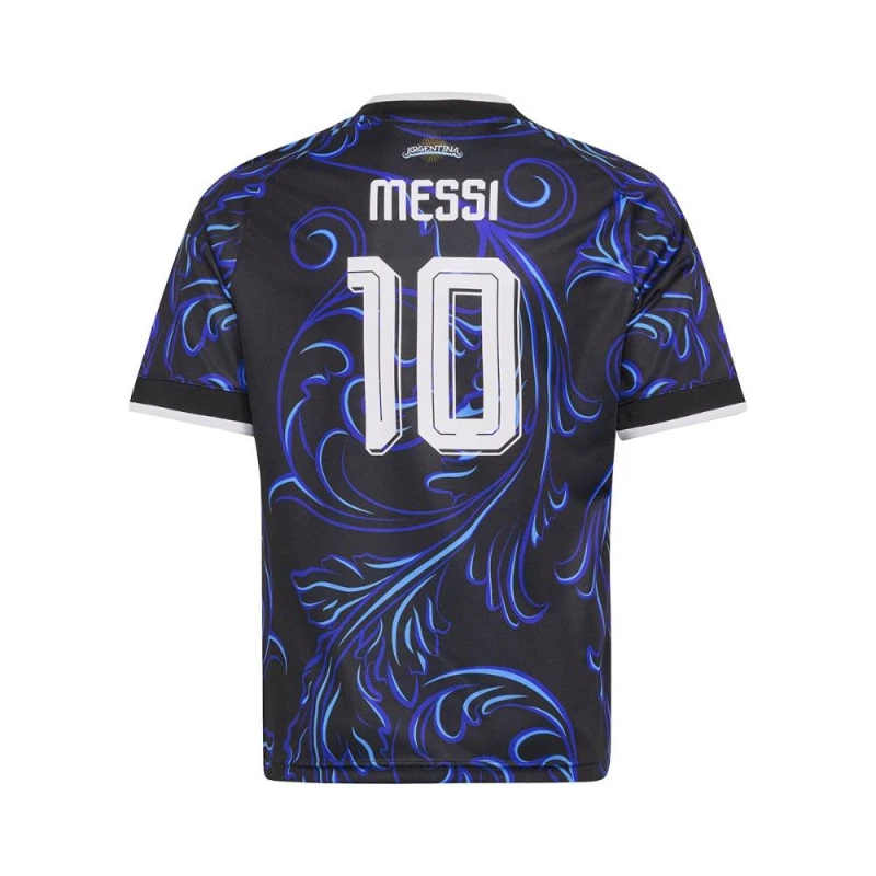 Image of Adidas Argentina Away Kit Child Messi Coupe du Monde 2026 Noir Unisex 7/8 ans KH3942