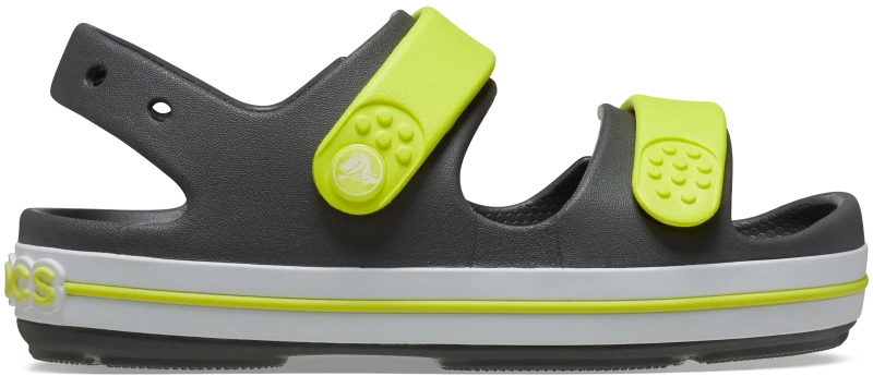 Image of Crocs Kids Toddler Crocband Cruiser Sandals Slate Grey / Acidity C4