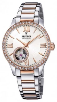 Image of Festina Womens Automatic Two-Tone Stainless Steel Watch