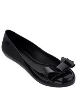 image of Zaxy Pop Glamour Bow Ballerina - Black, Size 4, Women