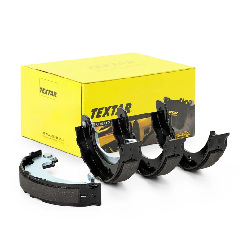 Image of TEXTAR 91074300 Handbrake Shoes without accessories, with handbrake lever Brake Shoe Set,parking brake (1419)