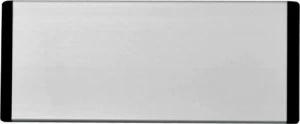 Image of Header Panel Only with Black End Caps & Black Text Slvr Anod