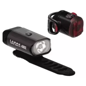 image of Lezyne Mini Drive 400XL / Femto Rechargeable Light Set - Black