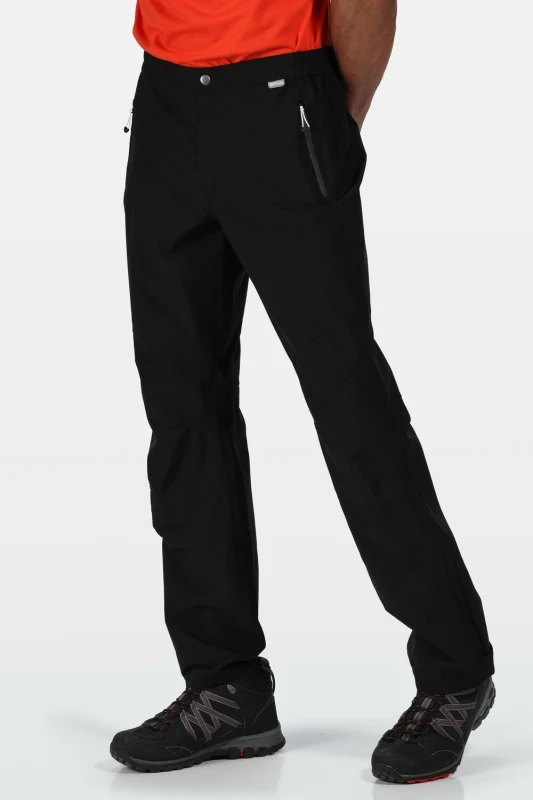Image of Regatta Regatta Men 'Highton' Waterproof Over Trousers in Black Size: 40R Black 40R Male 5057538939376