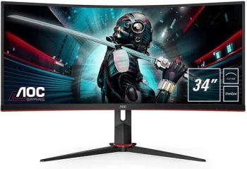 Image of AOC 34" CU34G2 QHD Ultra Wide Curved LED Gaming Monitor